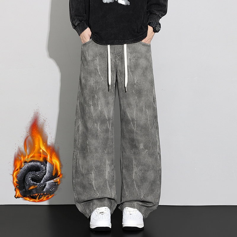 Streetwear Brand Clothing - 2026 calças de algodão soltas masculinas